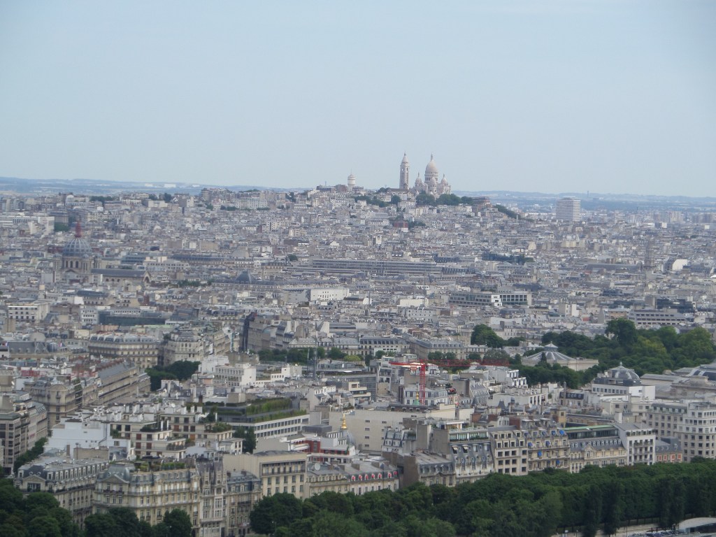 View of Sacre Coeur from Arc de Triomphe