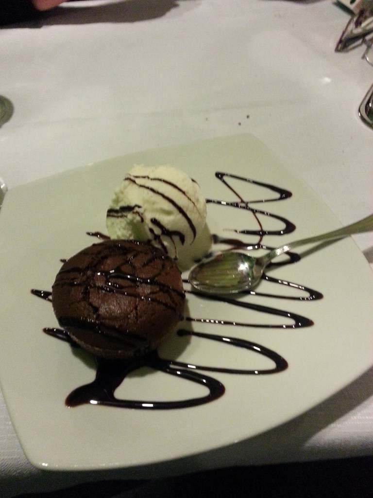 Dessert chocolate cake