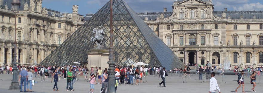 The Louvre pyramid, Paris