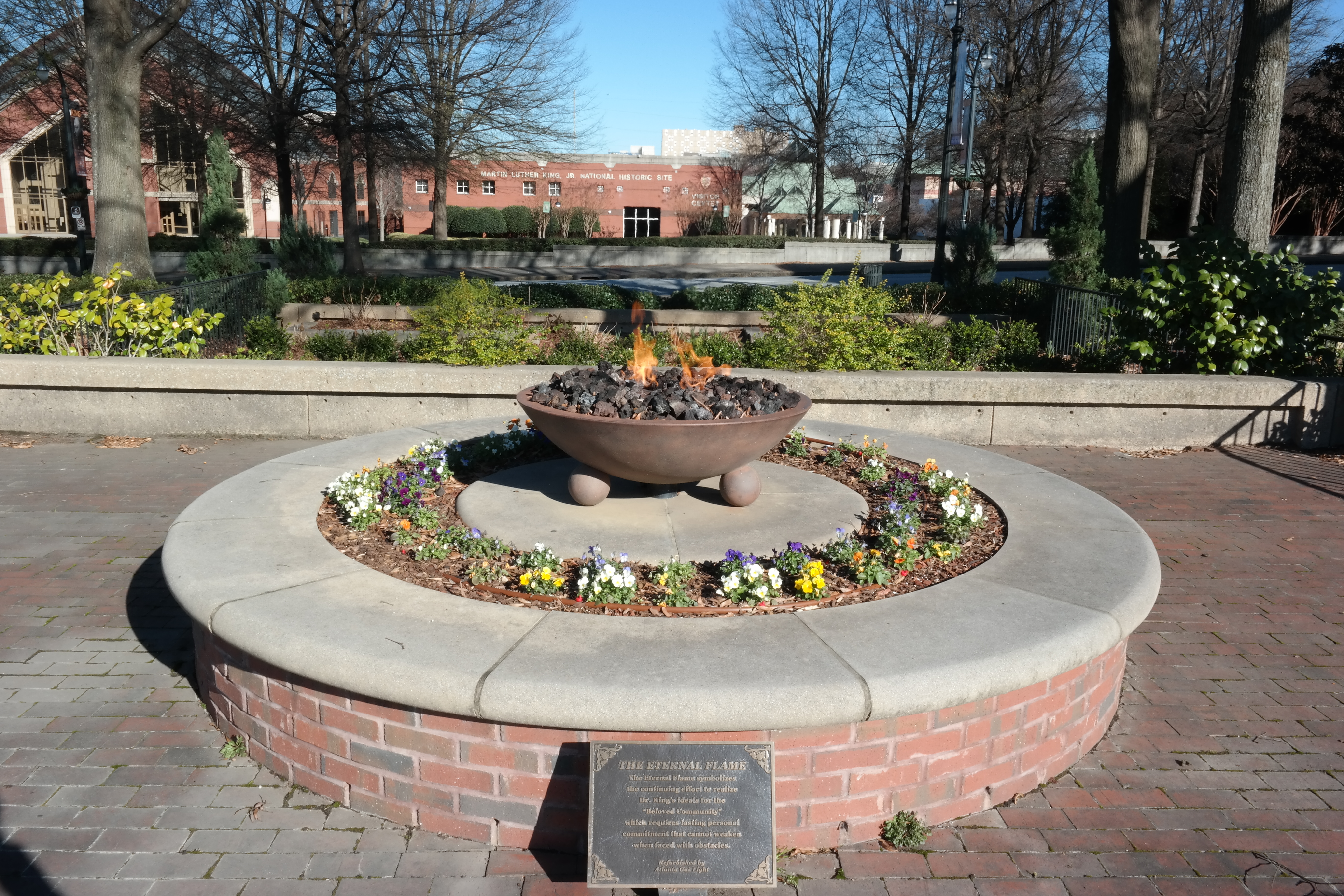 MLK Eternal Flame, National Historic Site. Atlanta Georgia, Civil Rights History