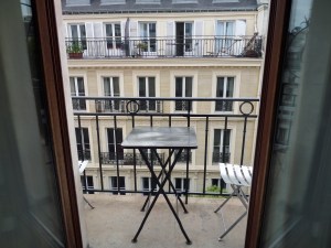 A balcony room in the center of Paris (just steps from Notre Dame) for under 200 Euro a night--in June!