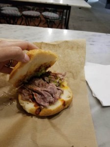 Lampredotto sandwich from Nerbone in Florence