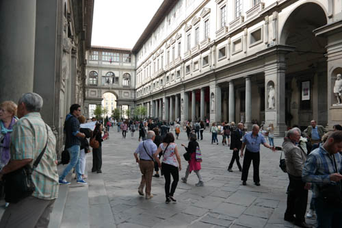 Uffizi Courtyard, Uffizi Gallery, Florence, Italy