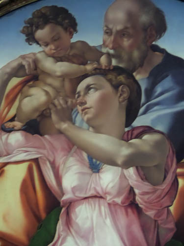 Michelangelo--Doni Tondo, Uffizi Gallery, Florence, Italy