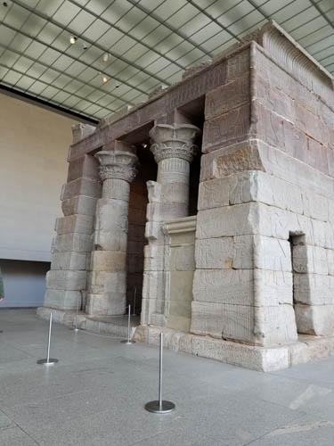 Temple of Dendur, Egypt, c. 10 BC, at Metropolitan Museum of Art, New York City