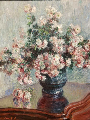 Painting by Claude Monet, Chrysanthemums, 1882, Metropolitan Museum of Art, New York City