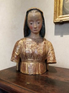 Museo Horne, Florence, Italy, Virgin Annunciate statue, Lucchese