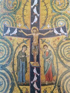 Crucifixion mosaic, Basilica San Clemente, Rome