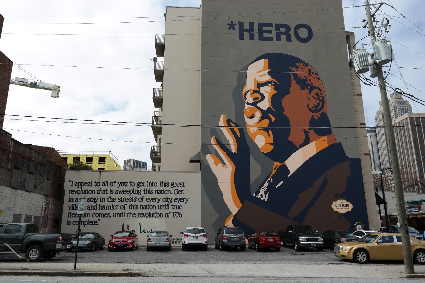 John Lewis Mural, Sweet Auburn, Atlanta, Georgia, MLK HIstoric Site, Civil Rights History