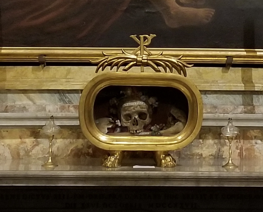 Saint Valentine's Skull, Rome, Italy, Santa Maria in Cosmedin Church