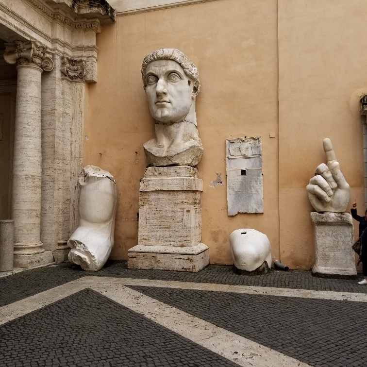 Colossal of Constantine, Capitoline Museum, Rome, Italy