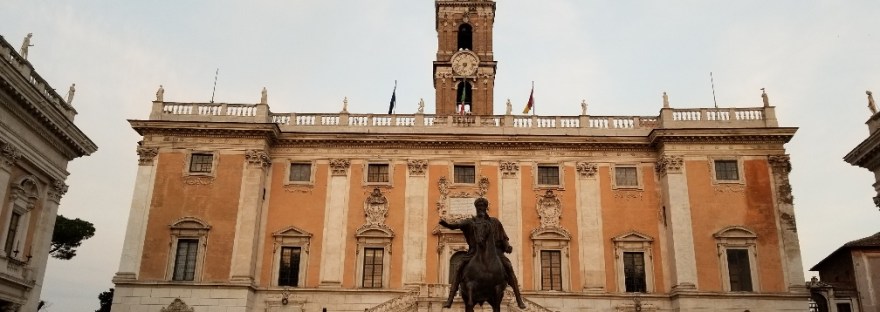 Piazza del Campidoglio, Palazzo Senatario, Rome, Italy