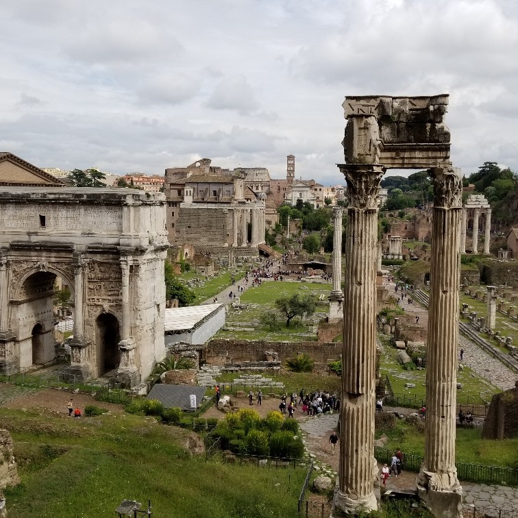 View from Tabularium, Capitoline Museum, Rome, Italy