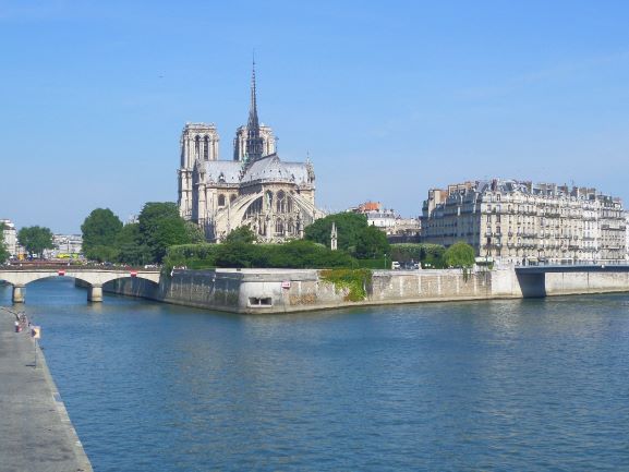 Notre Dame Cathedral Paris, Rear View