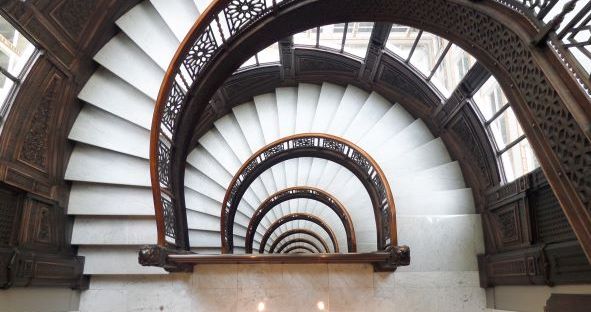 Photograph of Rookery Stairs, Chicago, Illinois