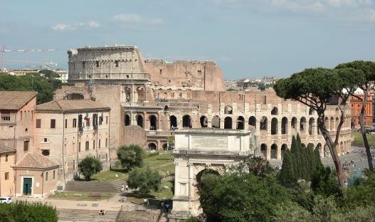 Photograph of Colosseum and Roman Forum, Rome, Italy