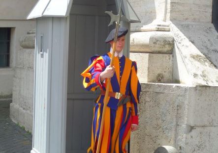 Photograph of Swiss Guard, Vatican City, Rome, Italy