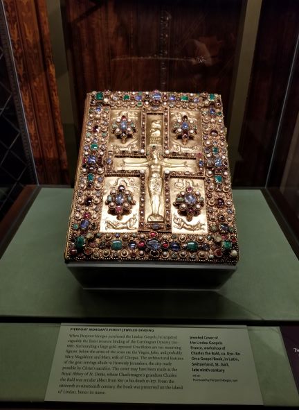 Pierpont Morgan's Finest Jeweled Binding, Morgan Library NYC, New York, Manhattan