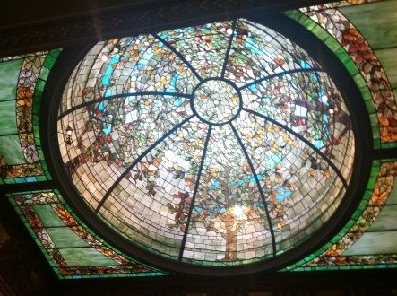 Driehaus Museum, Gallery Stained Glass Ceiling, Chicago